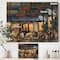 Designart - La Brasserie of Champs-Élysées Paris - French Country Gallery-wrapped Canvas
